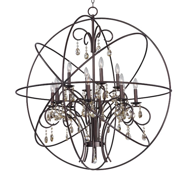 Maxim Lighting Orbit 12-Light 40" Wide Oil Rubbed Bronze Pendant Light 25147OI - main